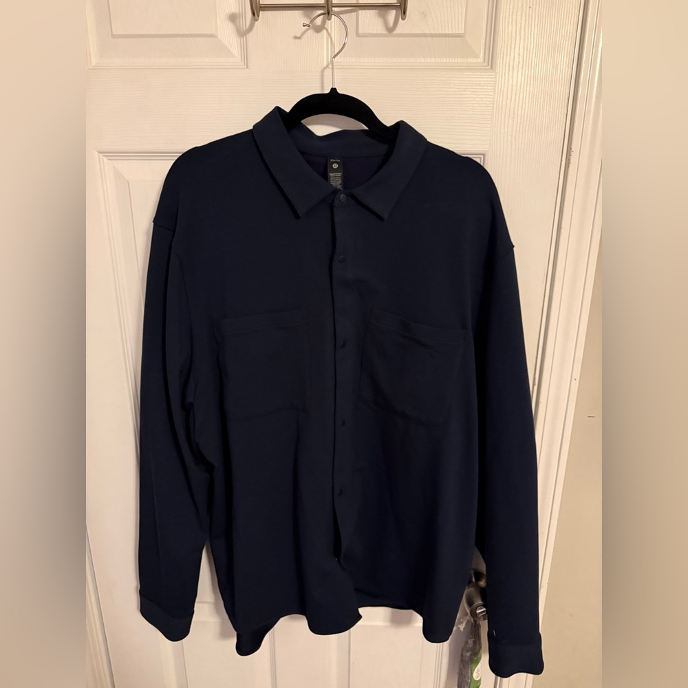 Lululemon Athletica Stretch French Terry Overshirt. XXL. NWT. True Navy.